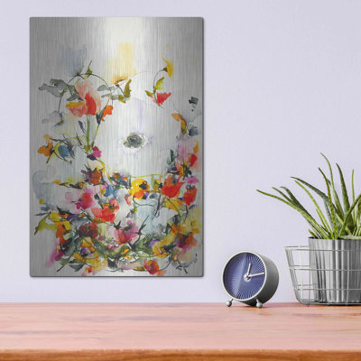 Red Barrel Studio® «Gardenia 11» par Karin Johannesson, art mural en métal