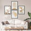 Abstrait, plante, fleur, neutre, art moderne neutre, impression encadrée, affiches, petit art mural-109747589-109747585