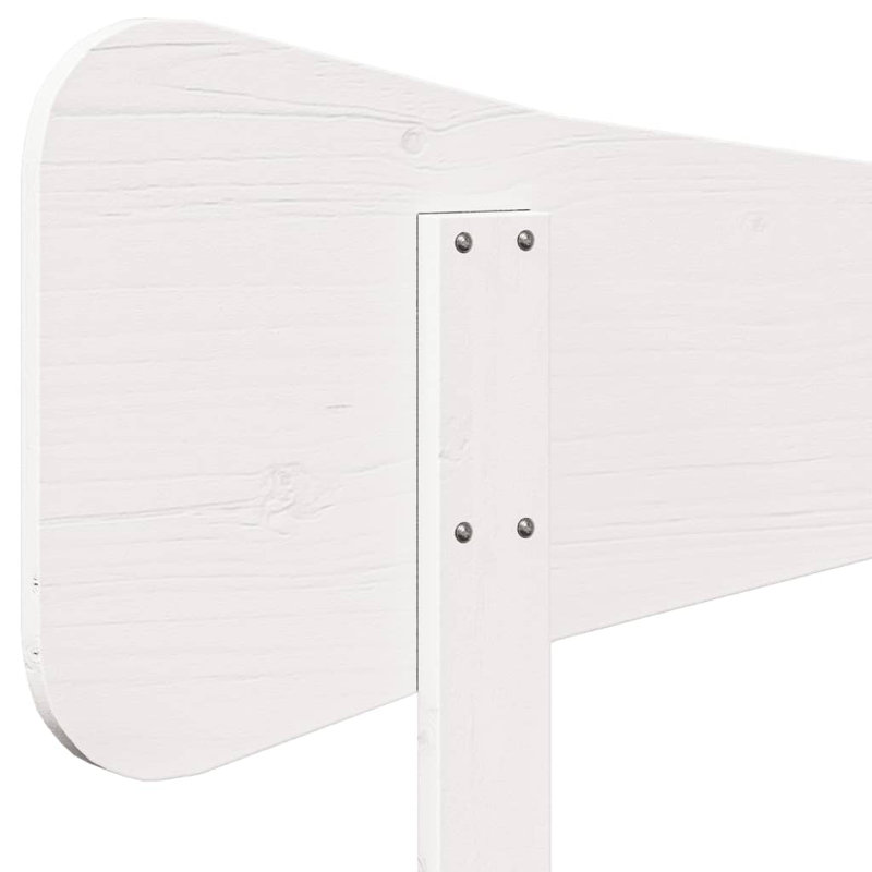 Meleka Solid Wood Headboard, White, Single - 100 x 190 cm