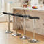  Ensemble de 4 tabourets de bar Aryelle, tabourets de bar à hauteur réglable, tabourets de bar avec coussin en cuir et base ronde en métal, chaises à hauteur de bar pour îlot de cuisine, noir-930700342-925526235