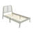 Allyannah Bustillo Modern Solid Wood Twin Platform Bed with Headboard-1293175415