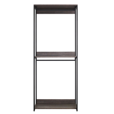 Farmhouse Industrial Wood Walk-in Closet