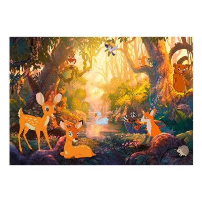 Animals in the Forest Semi-Gloss Paste the Wall Mural