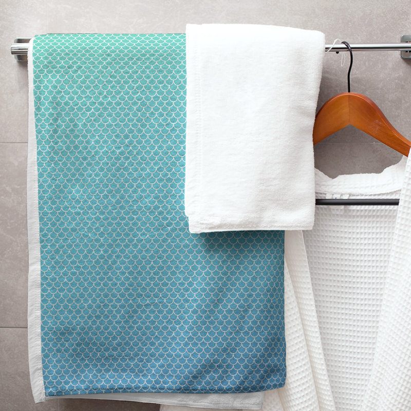 Serviette de bain katelyn elizabeth sirène balances, Bleu / Vert