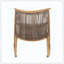 Chaise berçante d'extérieur robuste en fer PE rotin