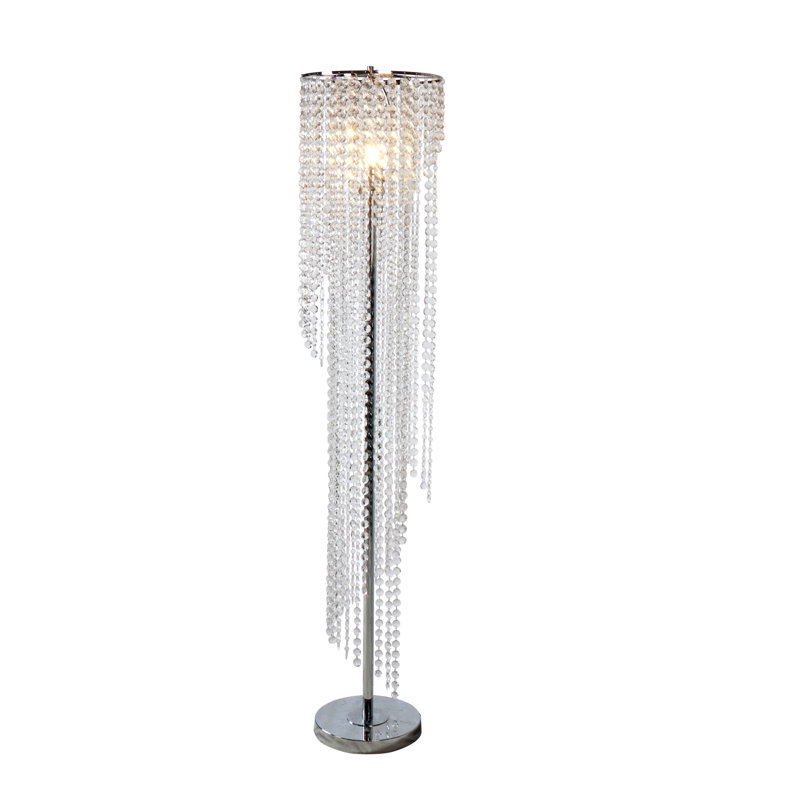 Elegant Crystal Floor Lamp
