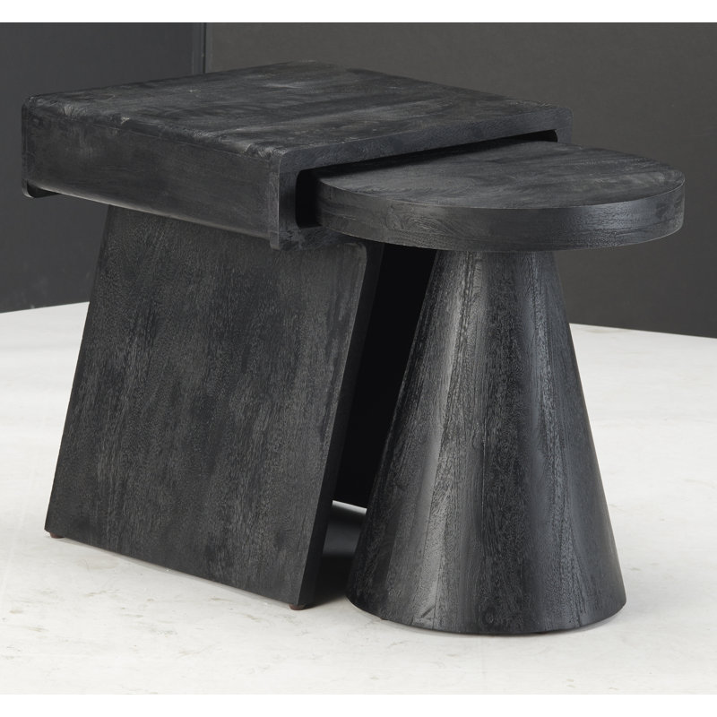 Tables gigognes 2 pièces Allure, Noir