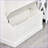 Hall Tree with Storage Bench, 38” 3-In-1 Entryway Organizer with 4-Hook Coat Rack &amp; Shoe Storage, White | Cream White | MDF