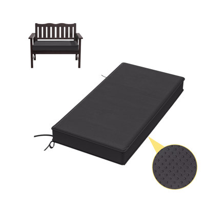 3" Thick Anti-Slip Bench Cushion For Indoor And Outdoor Use