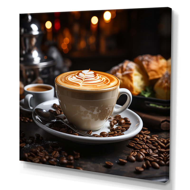 Espresso, riches vagues de café italien - Art mural café, H 16 po x l 16 po x P 1 po