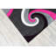 Tapis rose / gris à motif abstrait contemporain et moderne 3D Mccampbell-37341156