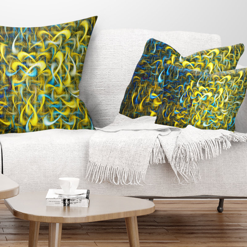 Coussin lombaire à motif abstrait fractal