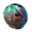 Dimpled Sphere-Ruby/Turquoise