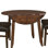 25 " Extendable Mango Oval Solid Wood Top with Solid Wood Base Dining Table