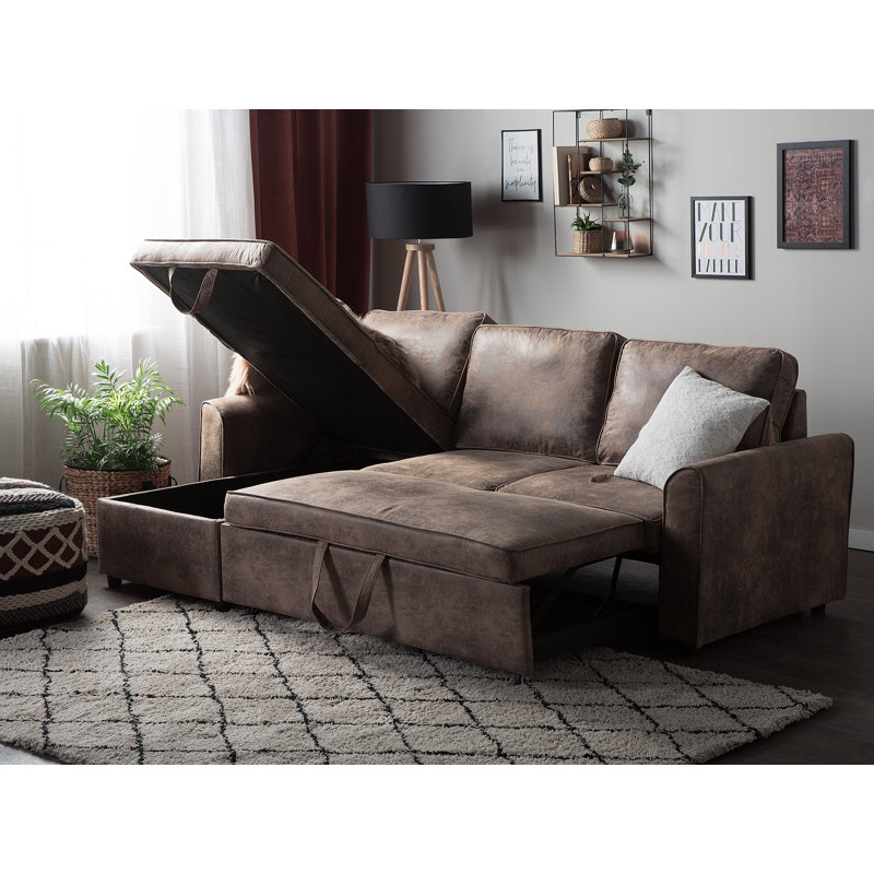 Casanova 3 Seater Sofa Bed, Brown