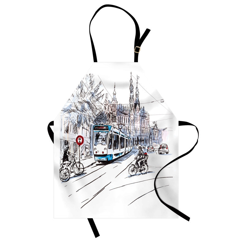 No Pattern Bib Apron