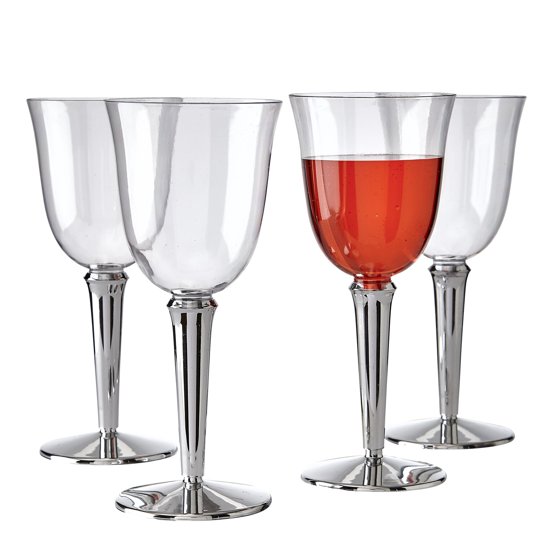 Amelia Red Wine 23oz (Set of 4) Godinger Silver Art Co Color: Rose