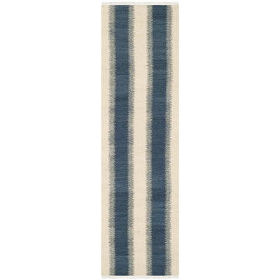 Fitzpatrick Hand Woven Wool Striped Rug