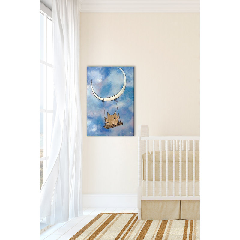 «Swinging Owl», reproduction sur toile tendue, H 36 po x l 24 po