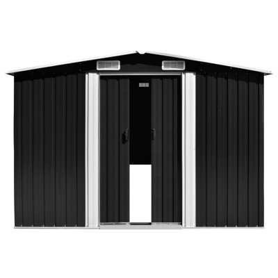 Garden Shed 257x779x181 cm Galvanised Steel