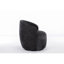 Fauteuil pivotant en chenille rembourré de mousse pour le salon et la chambre à coucher Fauteuil noir avec fonction de rembourrage en mousse-907849489