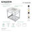 Kingston Brass Quadras 31-Inch Ceramic Console Sink with Steel Base and Shelf-49619309-49610547