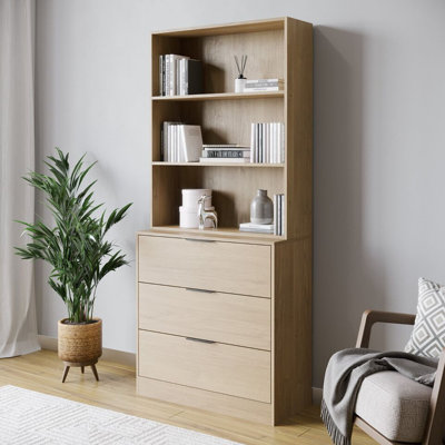 Ophe 180cm H x 60cm W Solid Wood Standard Bookcase