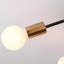 Plafonnier semi-encastré 6 lumières, lustre moderne doré Bujer, plafonnier de ferme industriel en métal pour le salon, la salle à manger et la chambre à coucher (ampoule non incluse)-2004160959