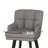 26''H Upholstered 360°Swivel Counter Height Bar Stools, Wood Legs Kitchen Island Chairs-2106507577-2106701520