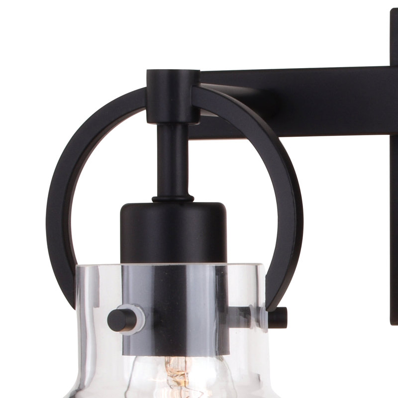 Luminaire de meuble-lavabo Ogden, 2 lumières, Noir mat