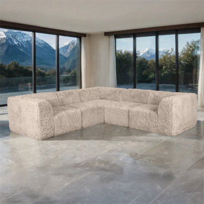 Canapé modulaire symétrique 5 pièces Buehler