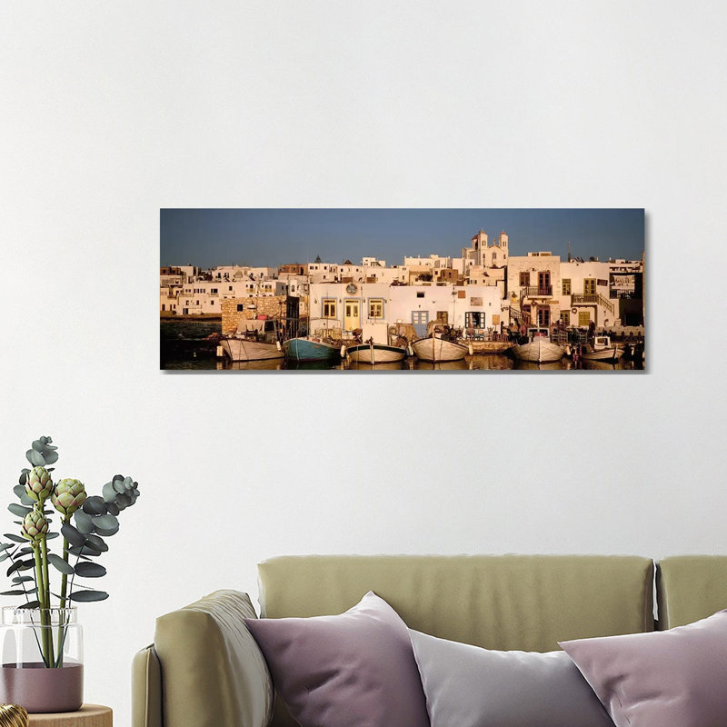Docked Vessels - Wrapped Canvas Panoramic Print, 121.92 cm H x 40.64 cm W x 1.91 cm D