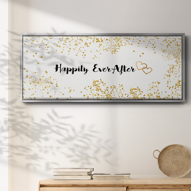 Happily Ever After - toile encadrée, H 8 po x l 20 po