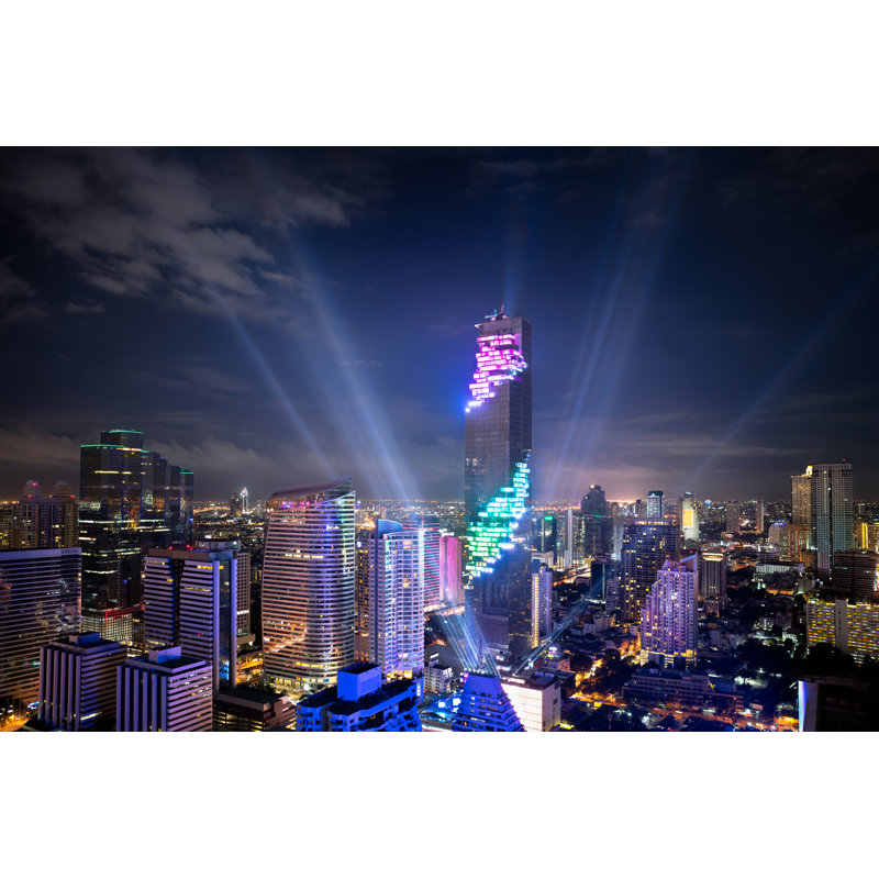 Mahanakhon Tower And Skyscraper - Wrapped Canvas Print, 30cm H x 46cm W