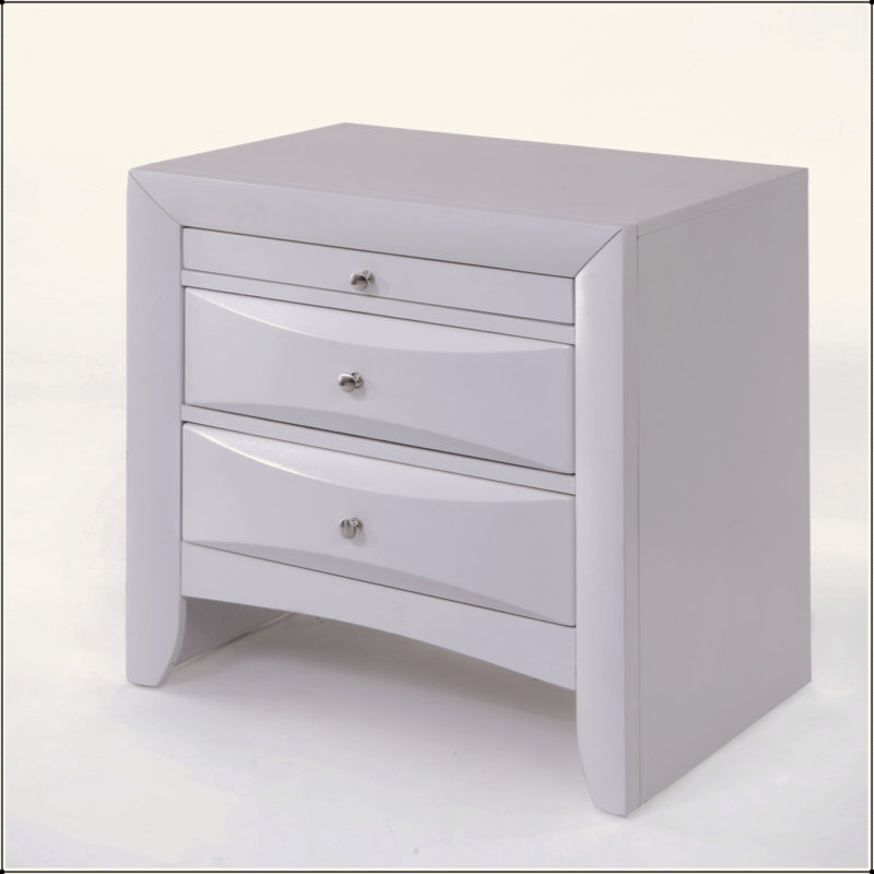 Table de chevet Ireland, Blanc
