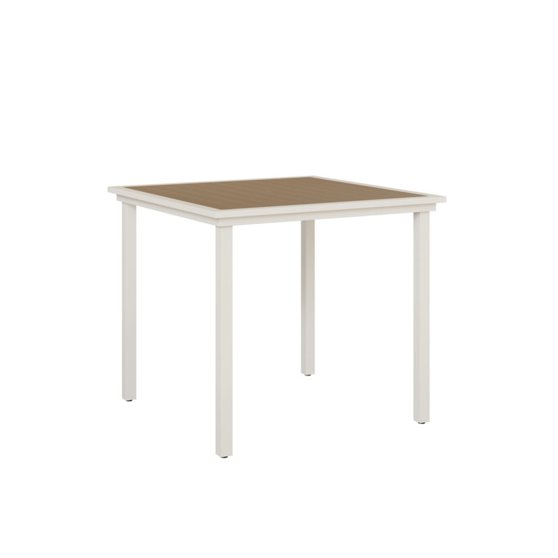 Berlin Gardens Vida 44″ Square Bar Table, Weatherwood