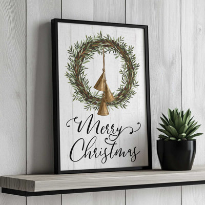 «Merry Christmas Wreath and Bells» par Dogwood