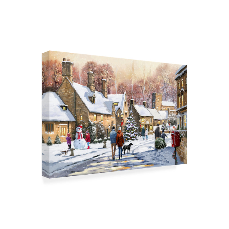 Art sur toile The Macneil Studio «Village Scene», H 12 po x l 19 po x P 2 po