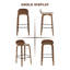 Tabouret de comptoir 27,16 po-123652081