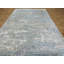 Tapis de la surface en soie 5 pi 11 po x 9 po main one-of-kind noué la blue