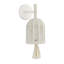Lunara 1-Light Wall Sconce in Cotton by Breegan Jane