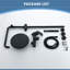 47"H Solid Brass Wall Mounted 3-Functions Exposed Complete Shower System with Slide Bar with Tub Spout-97649425