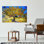 Green Mulberry Tree Inspired Wall Art on Cotton Canvas Perfect for Personalized Gift Displaying an Impressionist Design Theme
