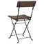 Chaises de bistro pliantes en poly rotin et acier-1580946976