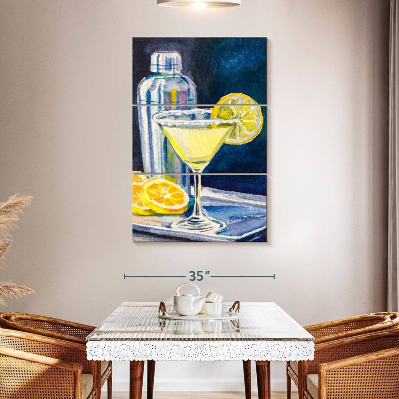 Yarlin Lemon Martini, 50" H x 32" W