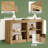 Side Table,Console Table,3-Tier Entryway Table