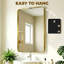 HOMCOM Rectangular Wall Mirror Elevated Aluminium Alloy Frame-51695638