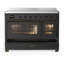 Majestic III Series 48 Inch Induction Range with 6 Induction Elements in Matte Graphite (Brass Trim)-1917753923-1917753924
