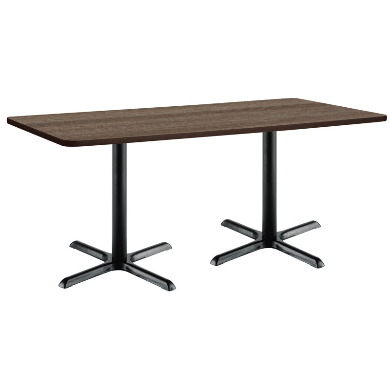 Mode Breakroom Table, Studio Teak, 36" H x 72" L x 36" W