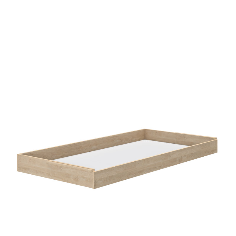 Jamnes Underbed Storage Drawers, Blond Oak, 17cm H x 199cm W x 93cm D